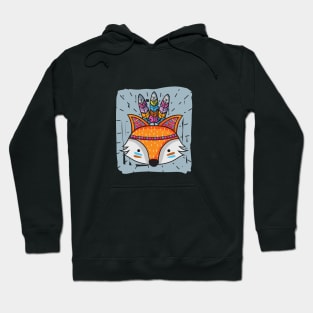 Colorful Fox Hoodie